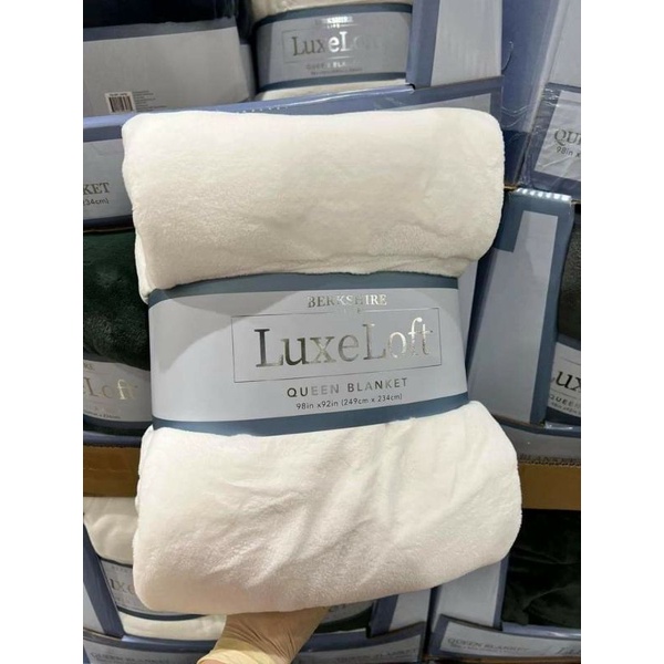 (Nhiều màu) Mền lông cừu LuxeLoft size Queen & King nhập chính hãng Mỹ
