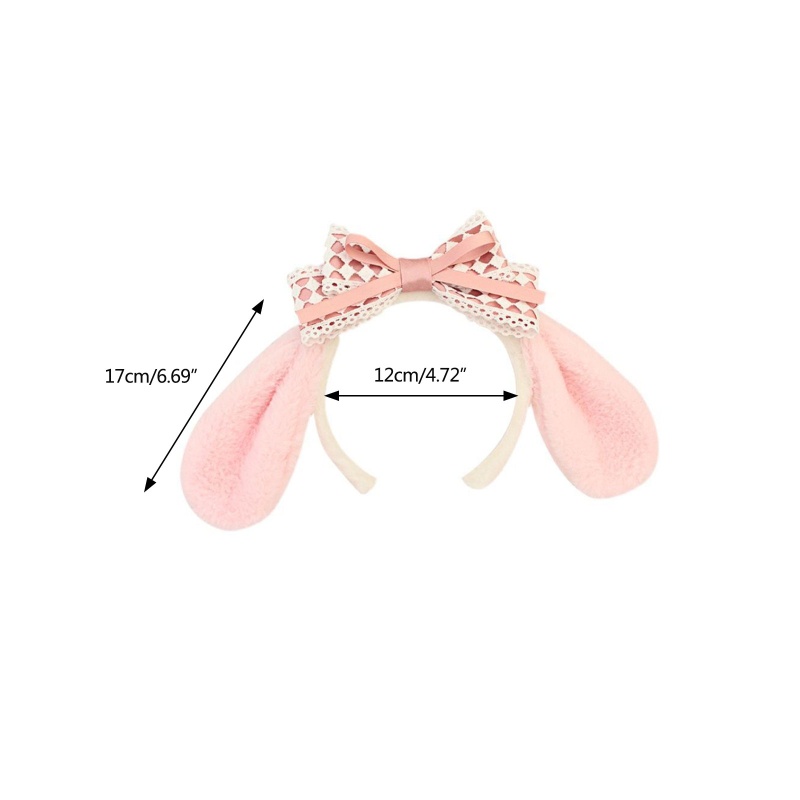 Băng Đô Cài Tóc Hình Tai Thỏ Melody Dễ Thương Cho Nữ