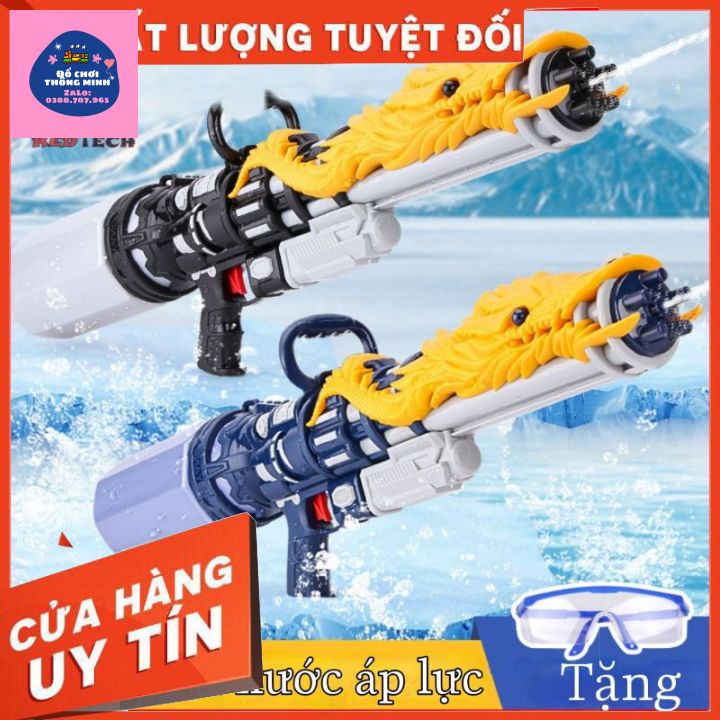 [QUÀ TẶNG] Súng bắn nước áp lực phiên bản đầu rồng, súng nước siêu hot năm 2021.