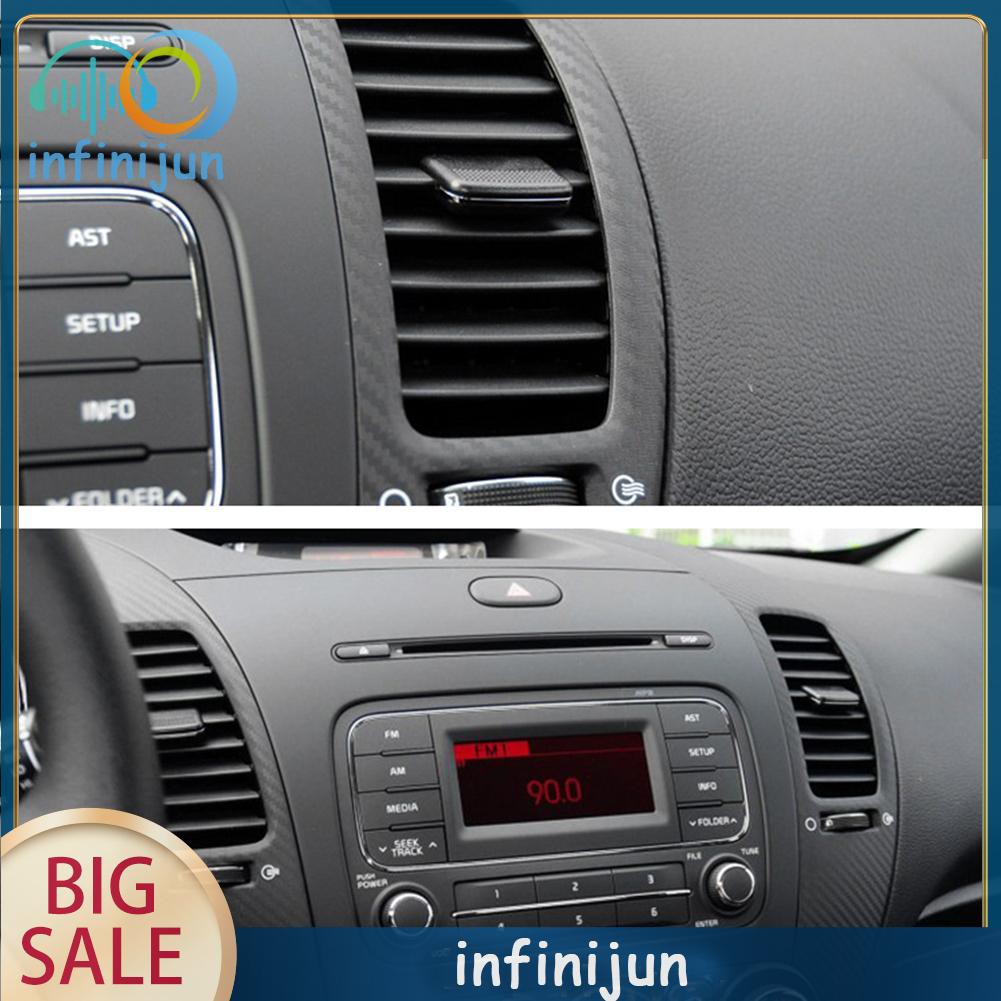 Bộ dụng cụ sửa chữa lỗ thông gió xe hơi Kia K3 2011-2018 bằng ABS và PC màu đen