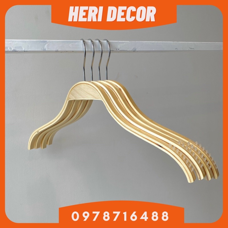 COMBO 10  MÓC GỖ ÉP CAO CẤP CÓ ĐỆM VAI