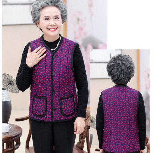 Áo gile lót lông cho các bà, các mẹ