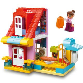 smoneo – Bộ lego (nguyên hộp mới) lắp ráp ngôi nhà của bé tương thích lego duplo