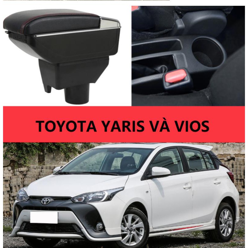 Hộp Tỳ Tay Xe YARIS / VIOS 2014-2019 Cao Cấp Tích Hợp Cổng Sạc USB - Bảo Hành 1 Đổi 1