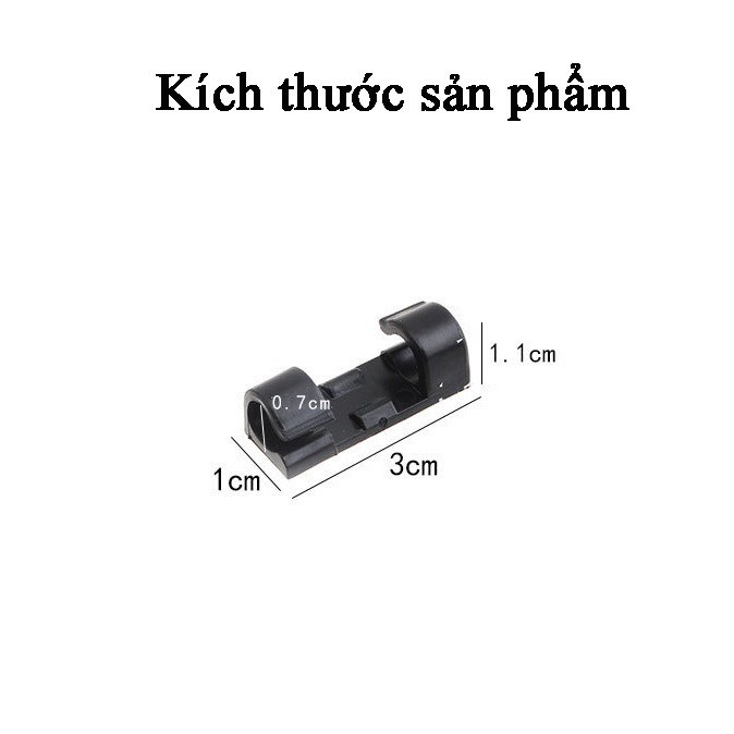 Nẹp dây điện dán tường treo giữ cố định cáp sạc thông minh, bộ kẹp đi dây điện 20 cái có keo 3M𝐅𝐑𝐄𝐄 𝐒𝐇𝐈𝐏