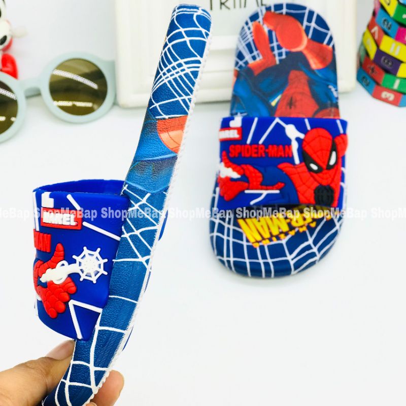 Dép lê người nhện 3D sắc nét loại cao cấp cho bé trai