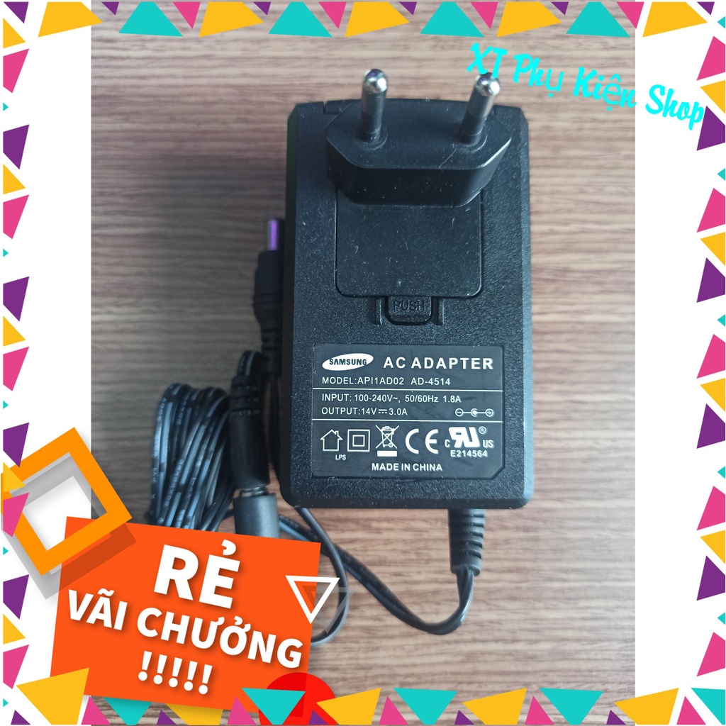 Nguồn Adapter LCD Samsung 14V-3A ZIN kèm dây nguồn