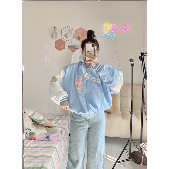 Áo khoác dù cánh dơi croptop 33 TA alohashop91