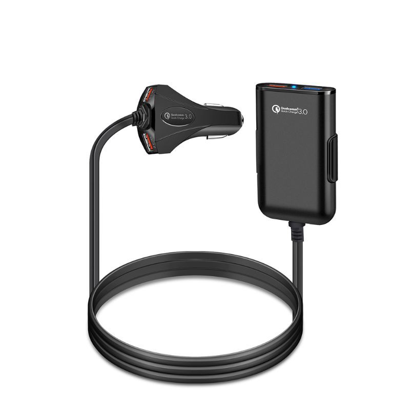 Đầu Sạc 4 Cổng Usb Qc3.0 Cho Iphone Samsung Xiaomi Huawei