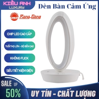 Đèn led rạng đông rd-rl 39 7w đèn bàn cảm ứng thế hệ mới tích hợp ổ cắm và chân sạc usb