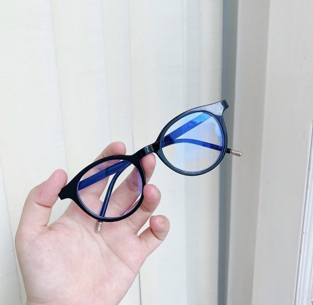 Gọng kính bầu tròn nhựa dẻo Jolie Eyewear JL-70 chống ánh sáng xanh, UV400, Lắp mắt theo yêu cầu