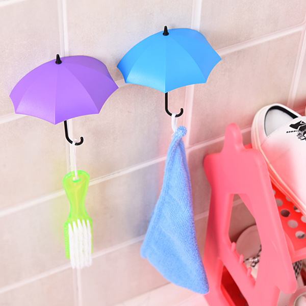 Set 3 móc treo đồ ANAEAT hình cây dù dán tường không để lại vết