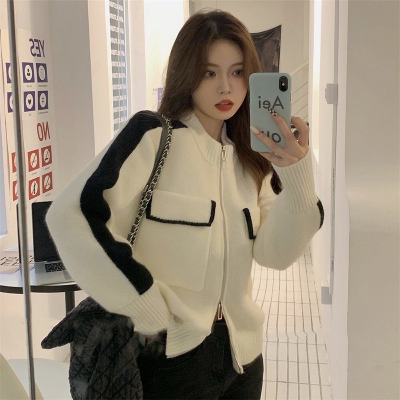 ÁO KHOÁC LEN KHOÁ KÉO