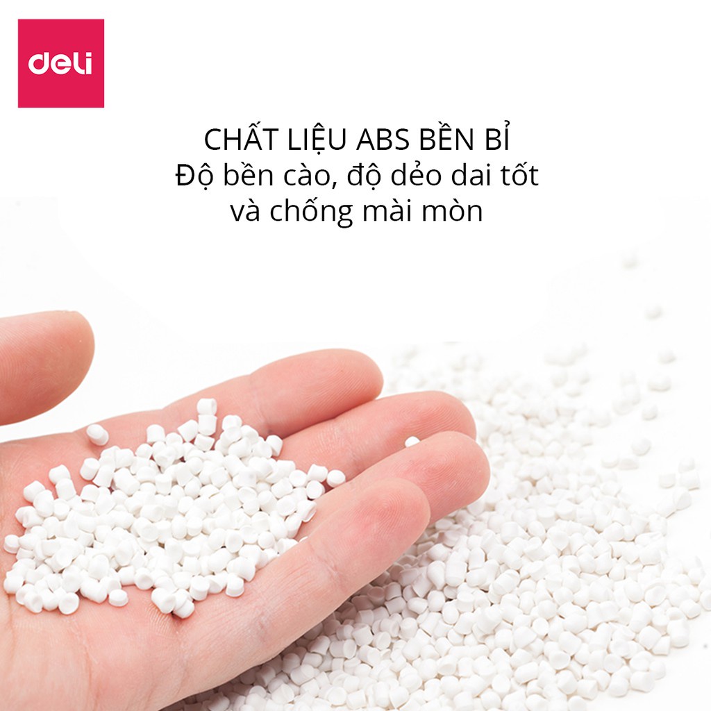 Khay pha màu 3 ngăn / 12 ngăn Deli - Có lỗ cầm tay - 1 khay - 68301 / 68300