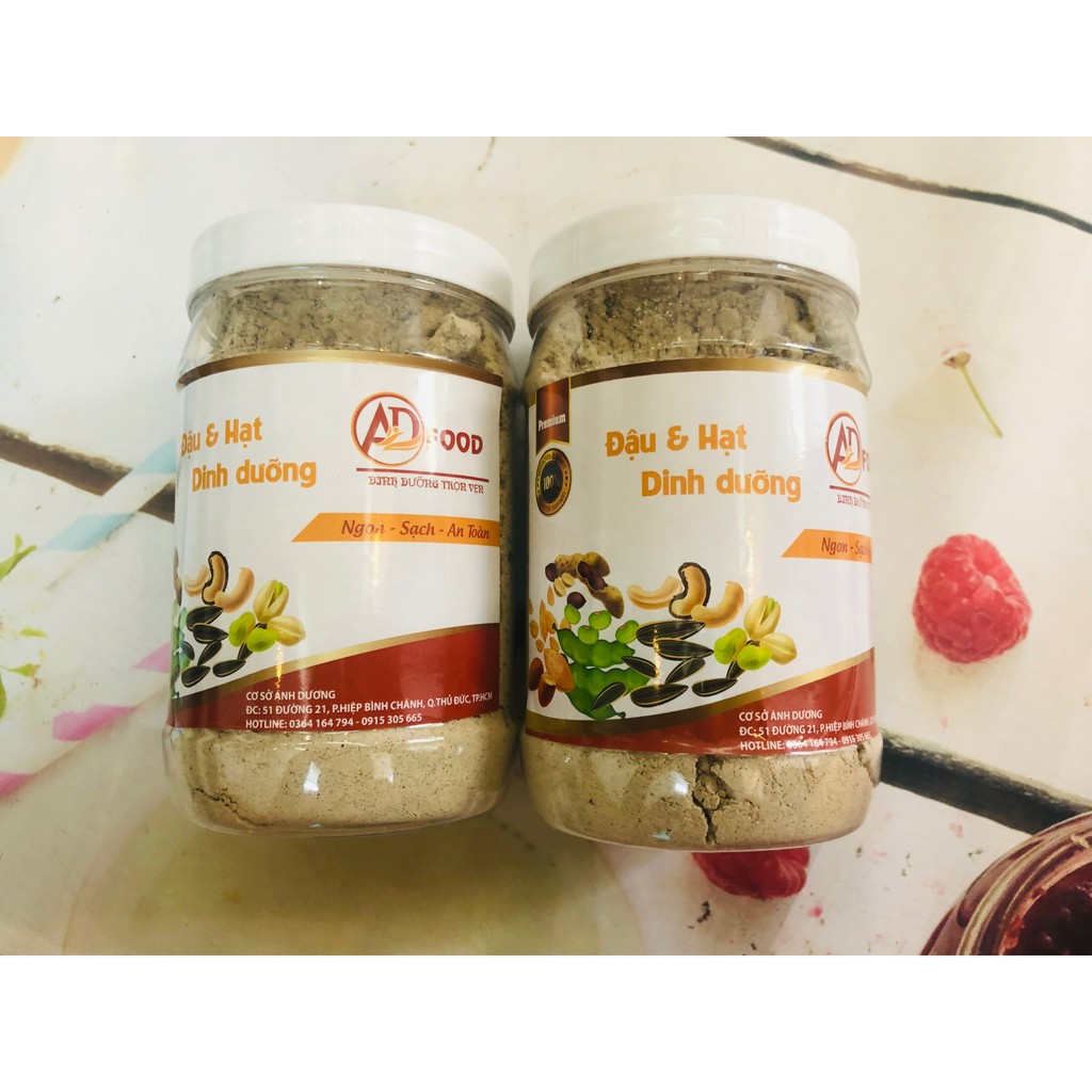 Hộp 500g bột ngũ cốc dinh dưỡng ADFOOD thơm ngon trọn vẹn