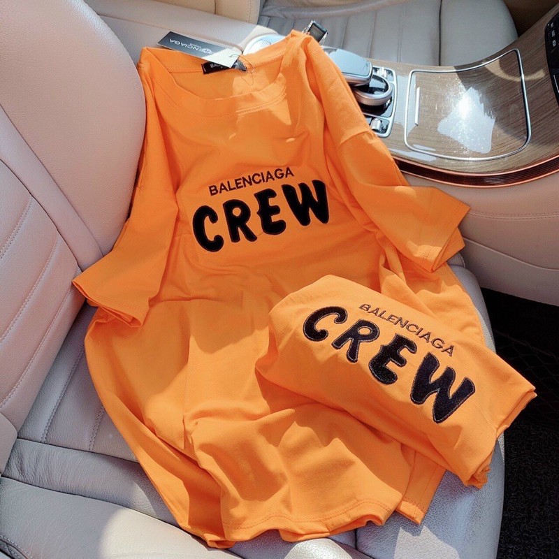 [Mã WASTUP giảm 10% tối đa 30K đơn 99K] BÁN SỈ ÁO PHÔNG THÊU CHỮ CREW CHO NỮ