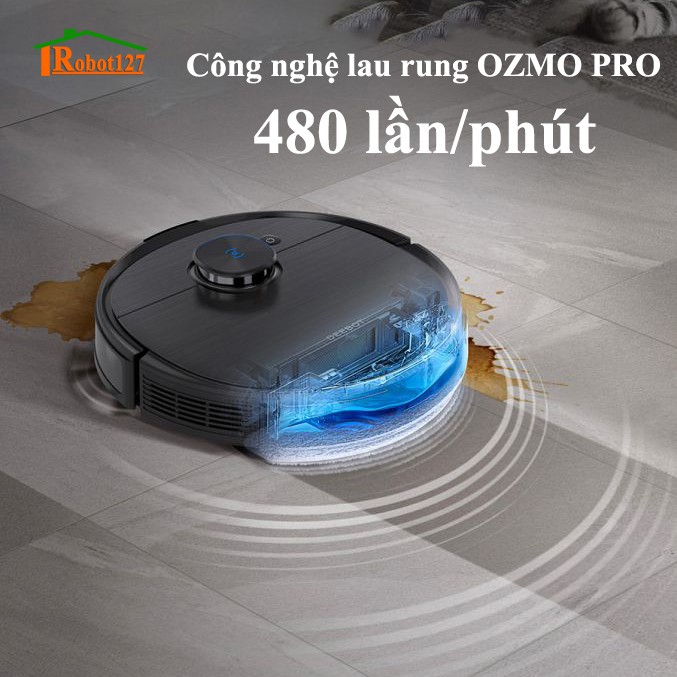 [HÀNG CHÍNH HÃNG] Robot hút bụi lau nhà Ecovacs Deboot T9 Aivi- Lực hút max 3000PA-[Tặng App Ecovacs Home]