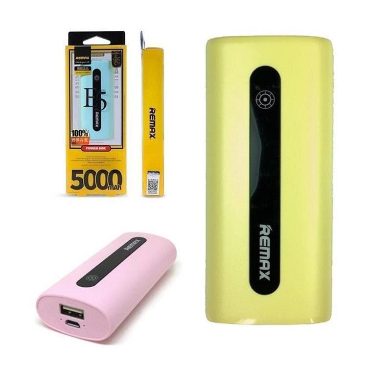 [Mã 2404EL10K giảm 10K đơn 20K] Sạc dự phòng Remax_5000mAh-Chính hãng 100%(vàng)