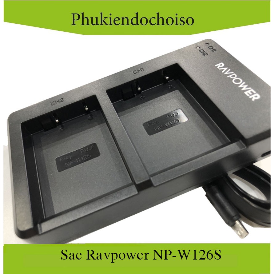 Sạc máy ảnh Ravpower cho Fujifilm NP-W126S