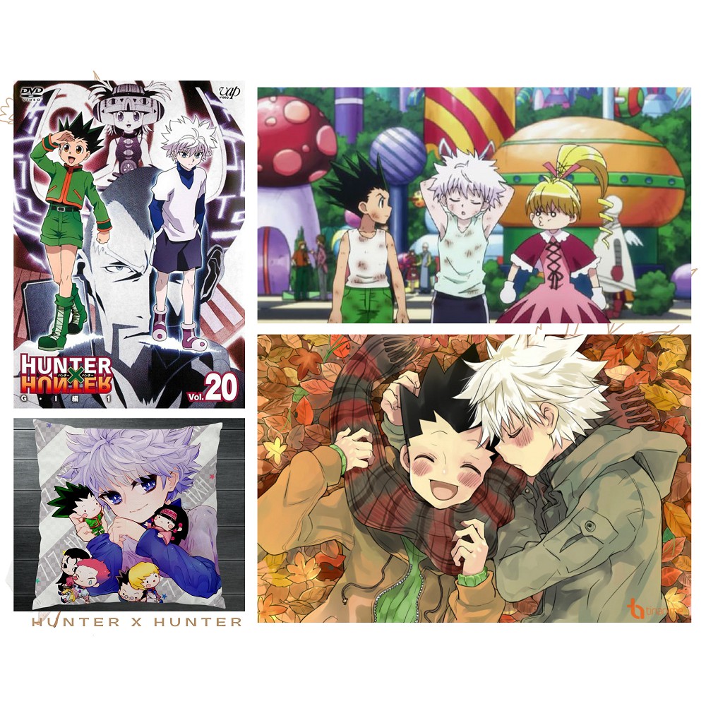 Ảnh Postcard Hunter X Hunter có dán sticker in hình anime - Quà Tặng