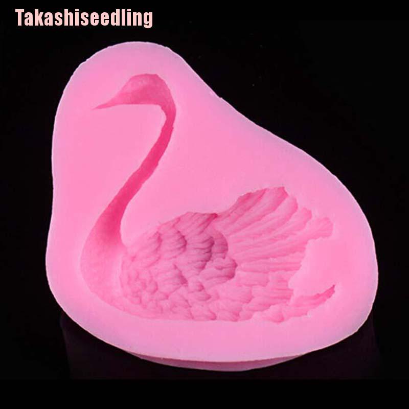 Khuôn Làm Bánh Chất Liệu Silicone Hình Thiên Nga Sáng Tạo