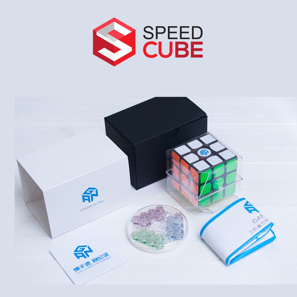Rubik 3x3 Gan 356 Air Pro Viền Đen, Rubik Gan 3x3 Chính Hãng - Shop Speed Cube