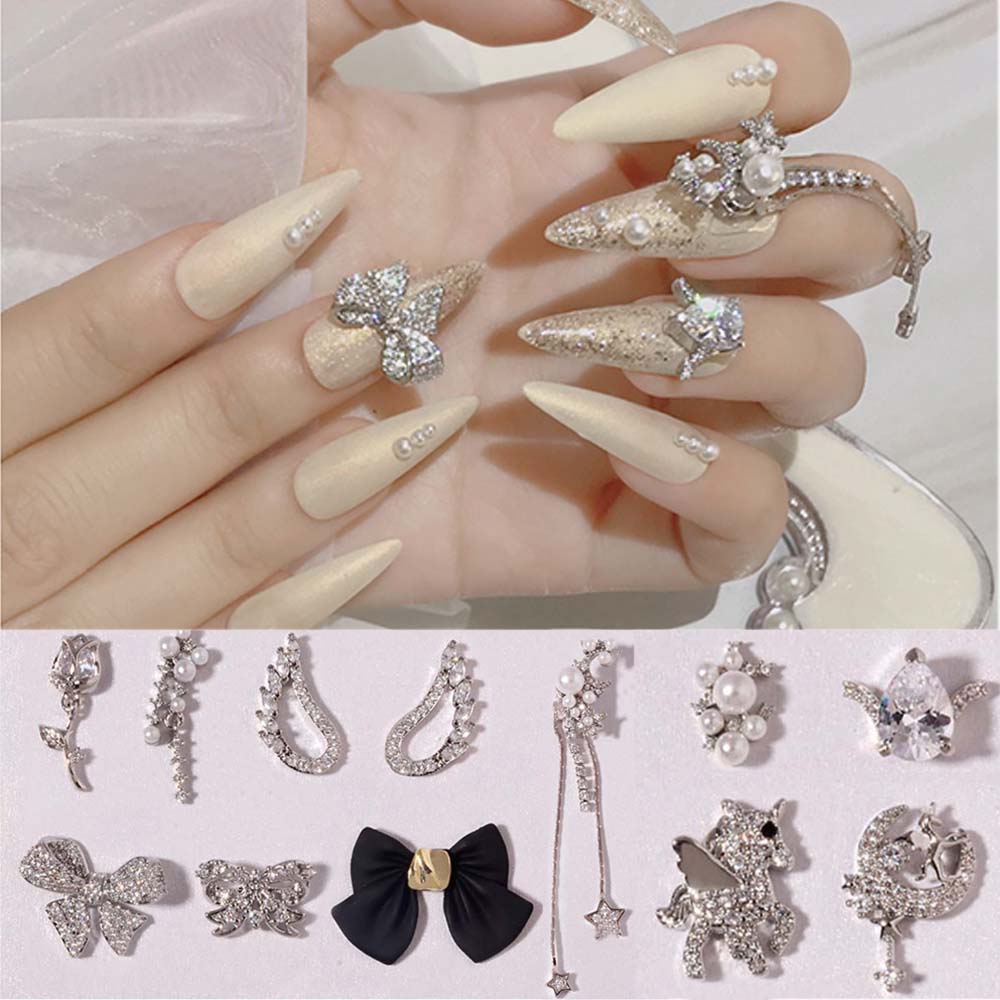 [Hàng mới về] Đá đính 3D trang trí móng tay xinh xắn đẹp mắt