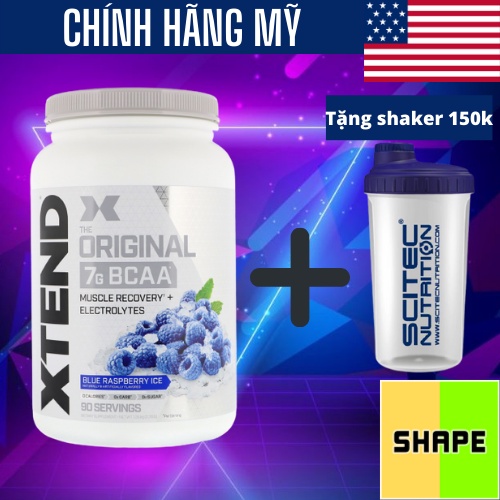 BCAA | Scivation Xtend Bcaa [90 Lần Dùng] Phục Hồi Cơ Chống Dị Hóa Cơ Bắp - Chính Hãng - Nhập Mỹ The Shape