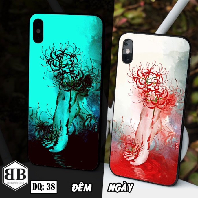 Ốp lưng kính Dạ Quang Iphone X / iphone XS / XS MAX phát sáng trong đêm in bất kỳ mẫu nào bạn thích