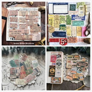 Sticker Dán Trang Trí Hình Vé Phong Cách Retro
