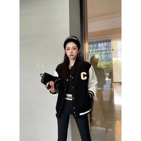 Bomber C tay lông xù