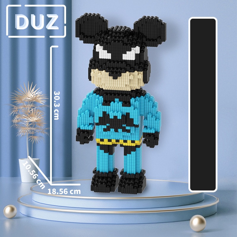 Lego Bearbrick, Lego Kaws Đồ Chơi Lắp Ráp Thông Minh Mô Hình Gấu Bearbrick Cỡ Lớn 30cm Cho Bé Gái annhienstore