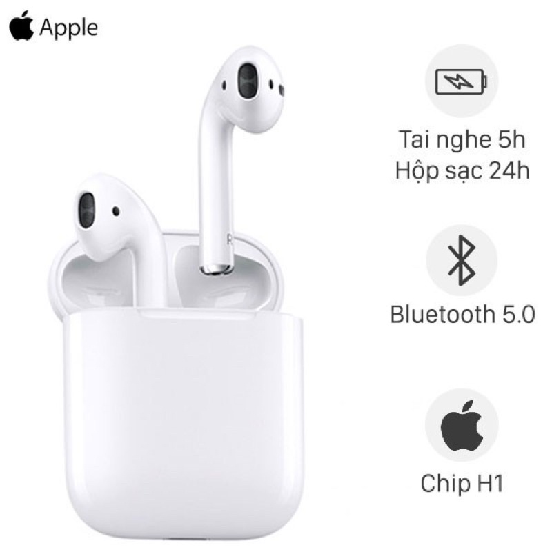 Tai Nghe apple airpods 2 bản sạc có dây chính hãng FPT