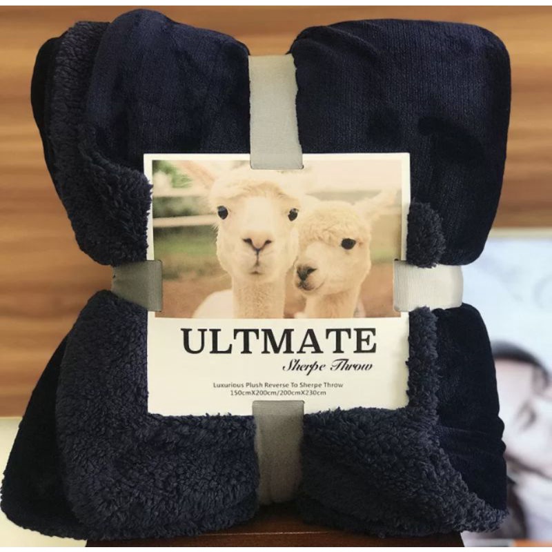 Chăn lông cừu QUY Bedding mềm mịn, lông tuyết dày 2 lớp đại hàn.