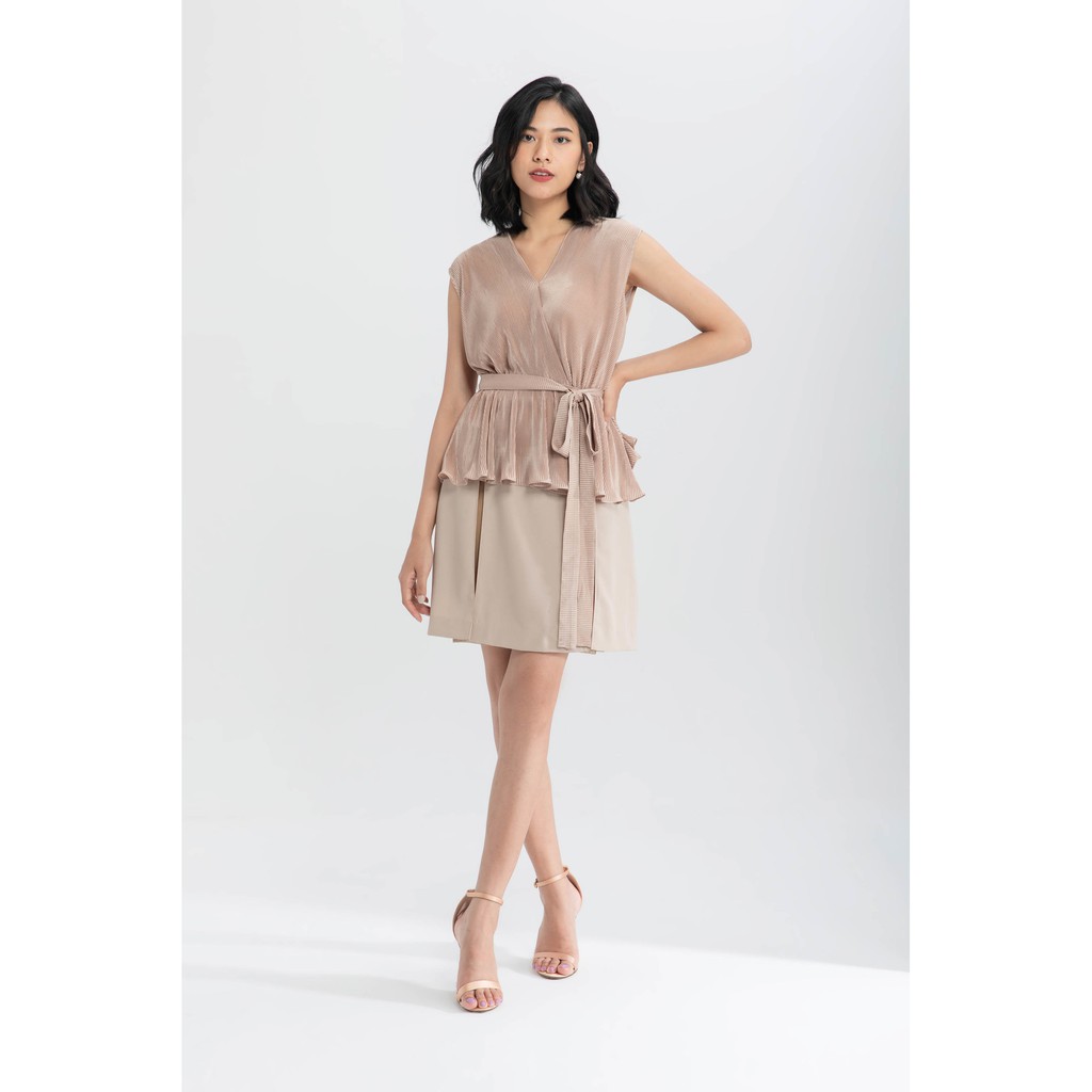Áo Peplum dập ly nữ IVY moda MS 15M6422