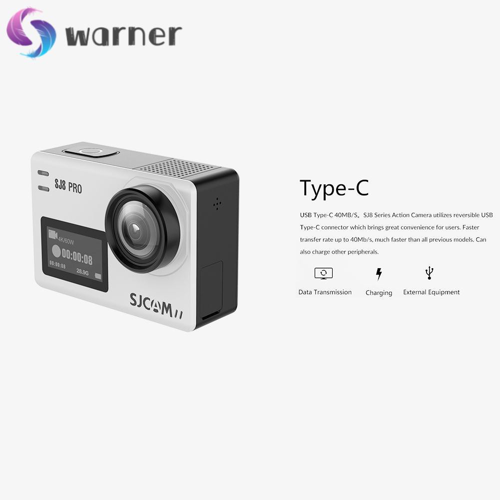 SJCAM Camera Thể Thao Warnersjcam Sj8 Pro 2.33 Inch Góc Rộng 170 Độ