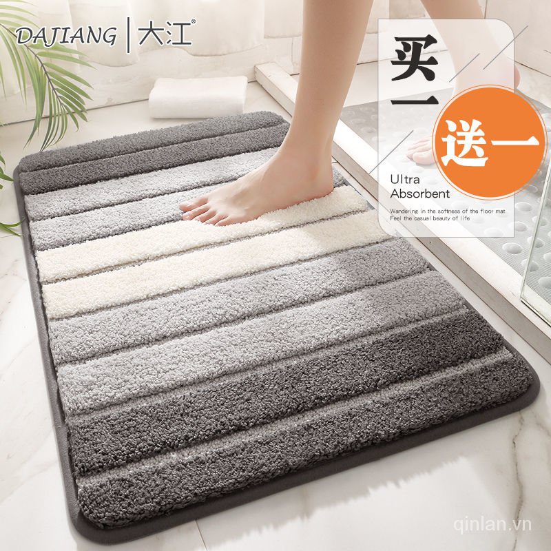 Thảm Lót Sàn Nhà Vệ Sinh Nhà Bếp Thảm Lót Chân Nhà Tắm Thảm Thấm Nước Chống Trượt Thảm Lót Cửa Phòng Ngủ Gia Dụng Cạnh G