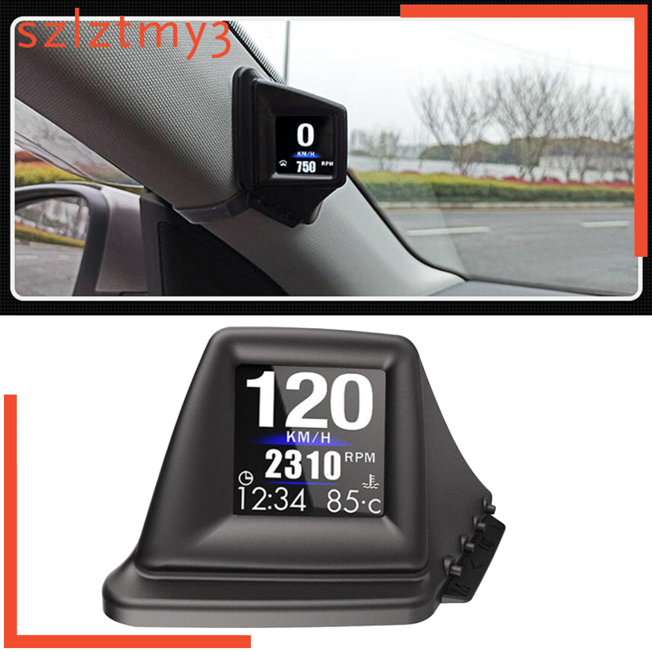 [YOLO] Car Head Up Display GPS OBD2 OBD Driving Computer Voltmeter LCD Screen
