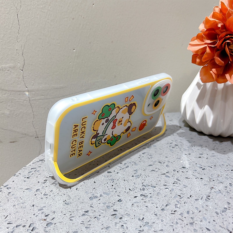 Ốp Điện Thoại Hình Gấu May Mắn Cho iphone7 / 7plus / 8 / 8plus / xs / 11 / 12 / 13 / 14 / pro / max / plus / promax