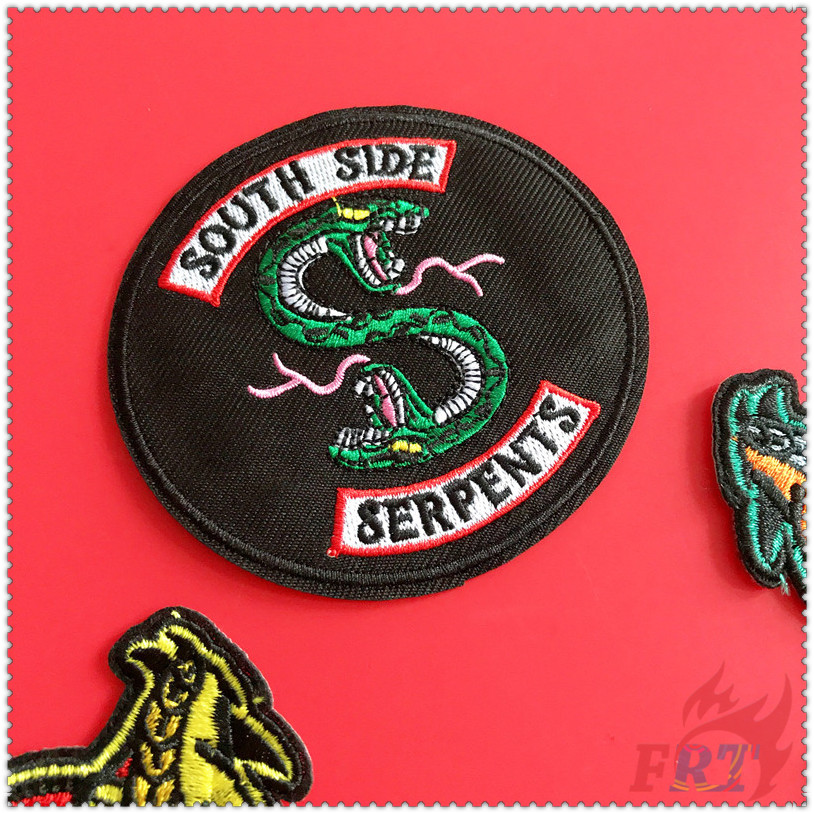 ✿ Sticker Ủi Thêu Hình Rắn Nam Bên TV Show: Riverdale ✿ 1 Sticker Ủi Thêu Hình Huy Hiệu