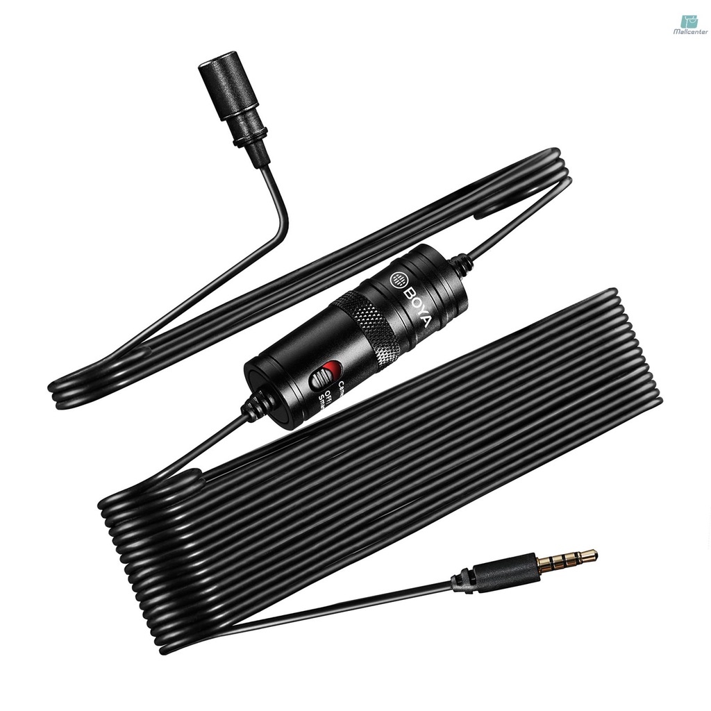 Micro Đa Hướng BOYA BY-M1 Có Kẹp Cổng 3.5mm Cho Máy Ảnh DSLR
