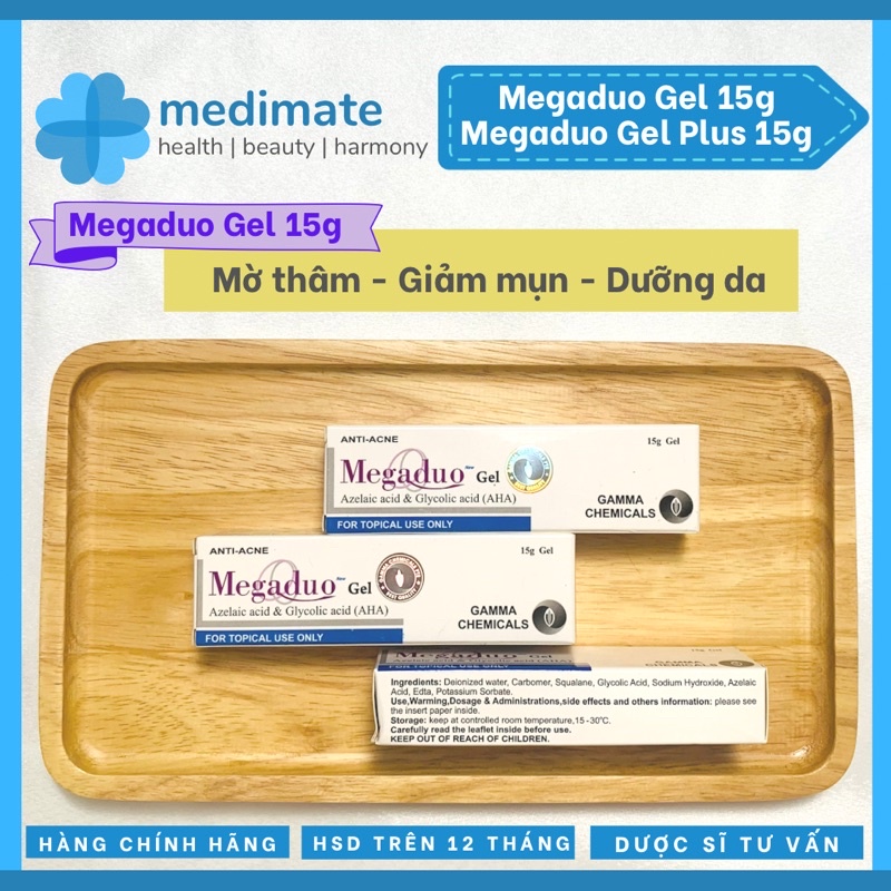 Megaduo Gel ngừa mụn, mờ thâm, dưỡng da tuýp 15g