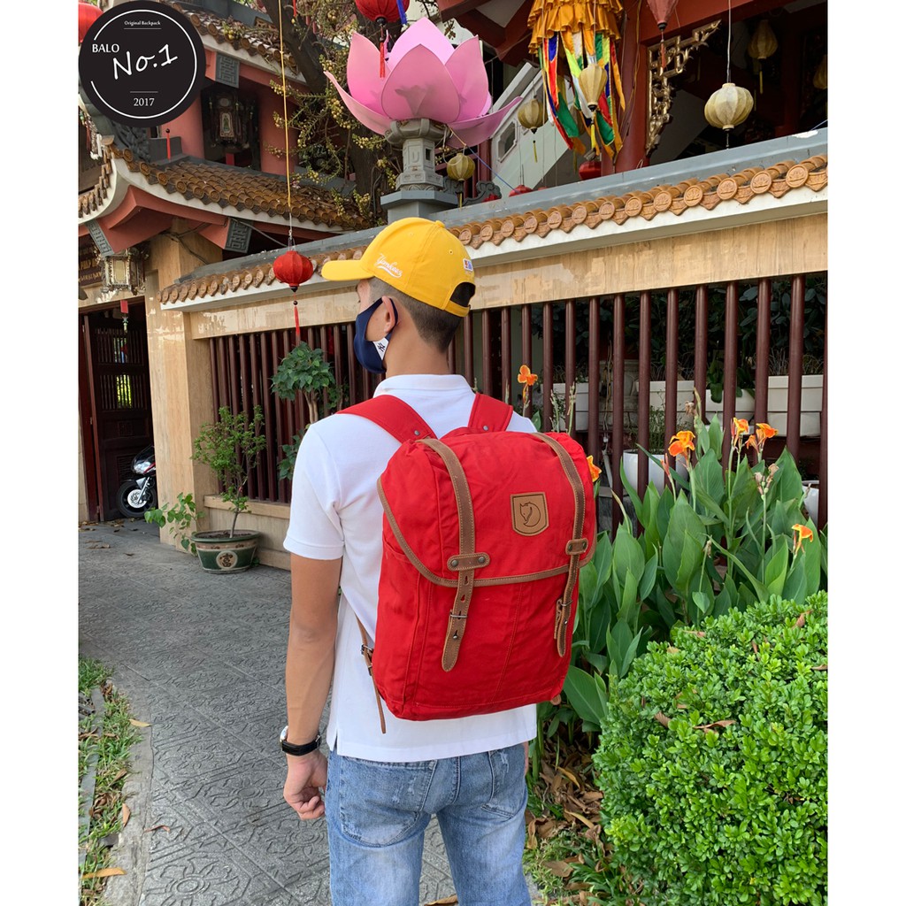 Balo Thời Trang Du Lịch FREESHIP Balo Rucksack No21 Medium - red