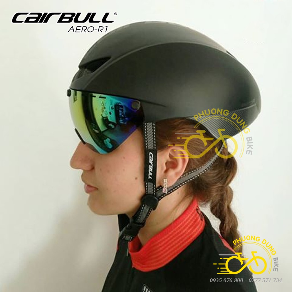 Mũ bảo hiểm xe đạp thể thao Cairbull Aero-R1 có kính