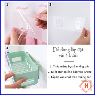 KỆ ĐỰNG ĐỒ NHÀ TẮM DÁN TƯỜNG TIỆN DỤNG { H }