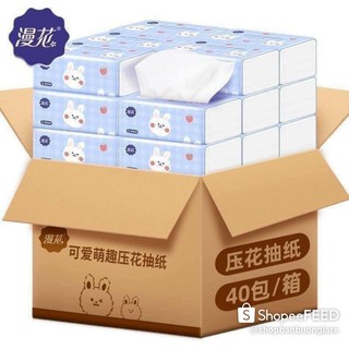 Thùng 40 Gói Giấy Ăn Rút Hình Thỏ