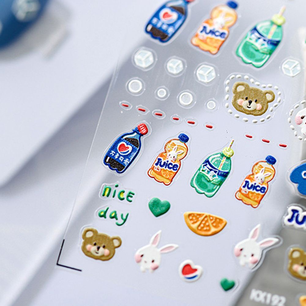 [Hàng mới về] Hình dán trang trí móng tay nghệ thuật tự làm họa tiết hoạt hình dễ thương