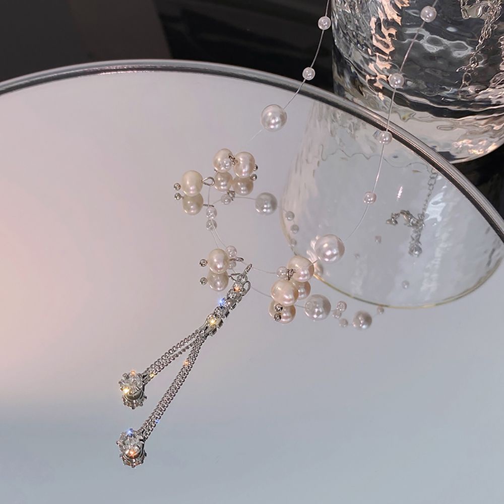 Vòng cổ Hợp Kim Đính Ngọc Trai Phong Cách Hàn Quốc Cổ Điển Dành Cho Nữ