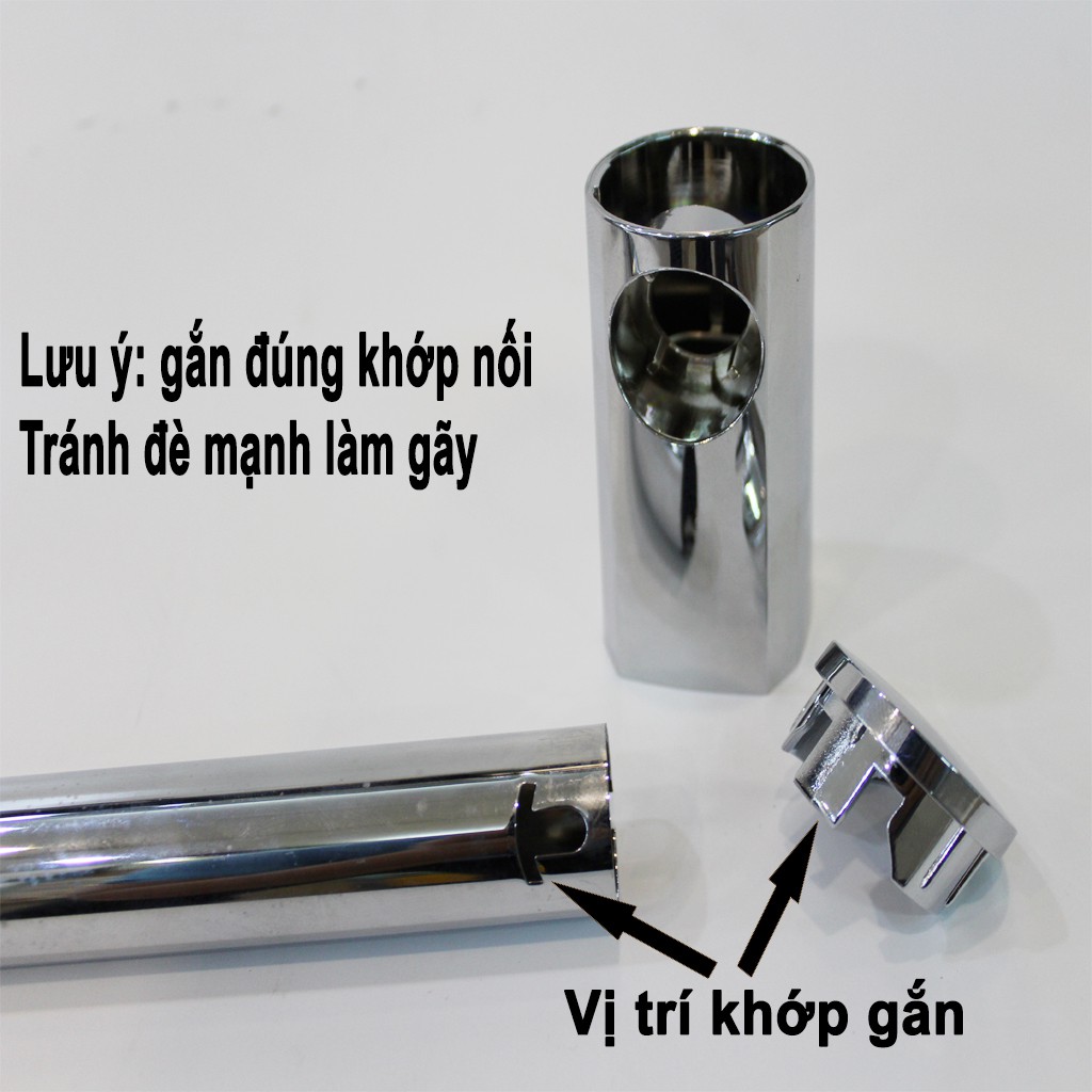 Thanh trượt gắn sen tắm Caesar, có thể điều chỉnh vị trí đặt tay sen, thanh trượt inox