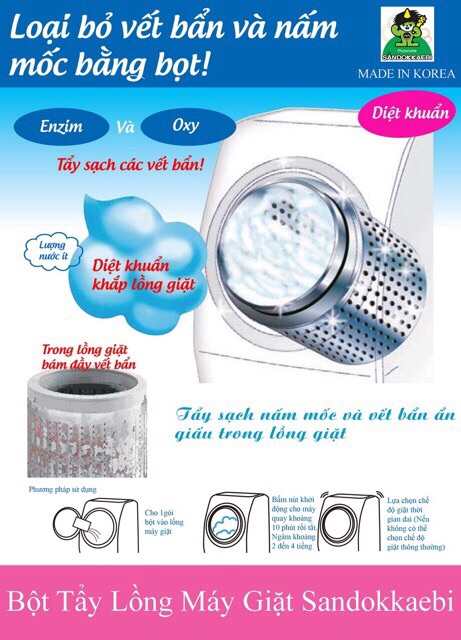 [SALE SỐC] Gói tẩy lồng máy giặt